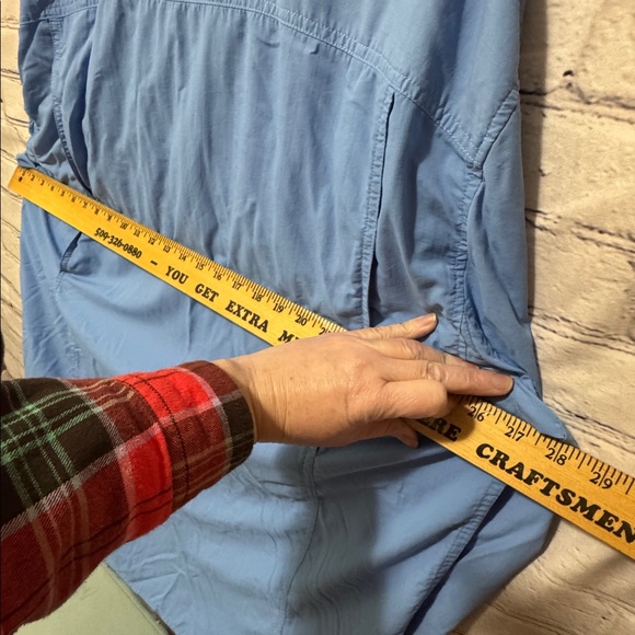 Duluth Trading Co XL Tall(see measurements) Men's Blue Vented long sleeve Shirt - Picture 9 of 13